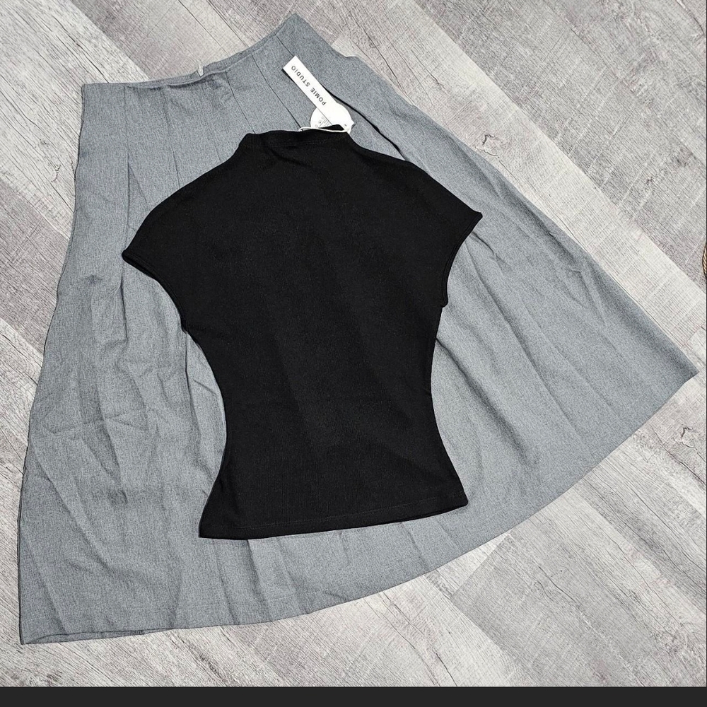 Hand Crafted Black and Gray Dress